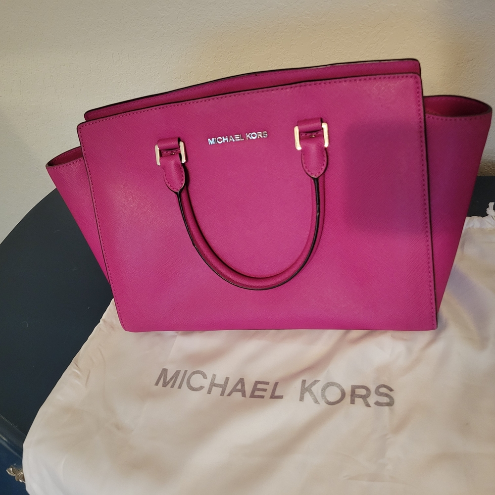 Michael Kors Hot Pink Fuchsia Satchel